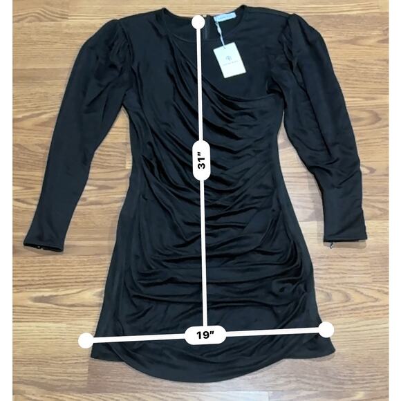 ANINE BING classic black cocktail Alaia Dress size Medium - Picture 5 of 15